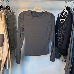 Amazon Charcoal Long Sleeve Women's Top